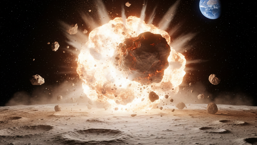 L’allarme della Nasa: un asteroide potrebbe colpire la Luna