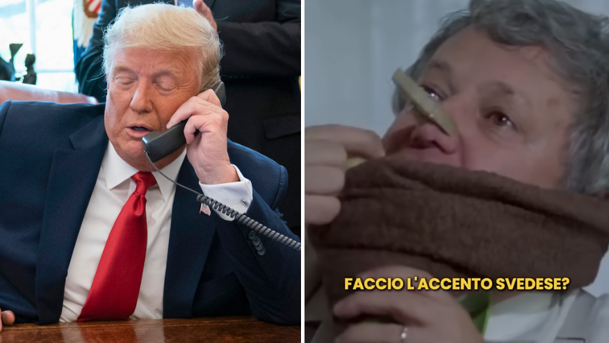 Trump come Fantozzi. La telefonata in diretta tv: «Sono John», ma la voce assomiglia a quella del presidente Usa – VIDEO