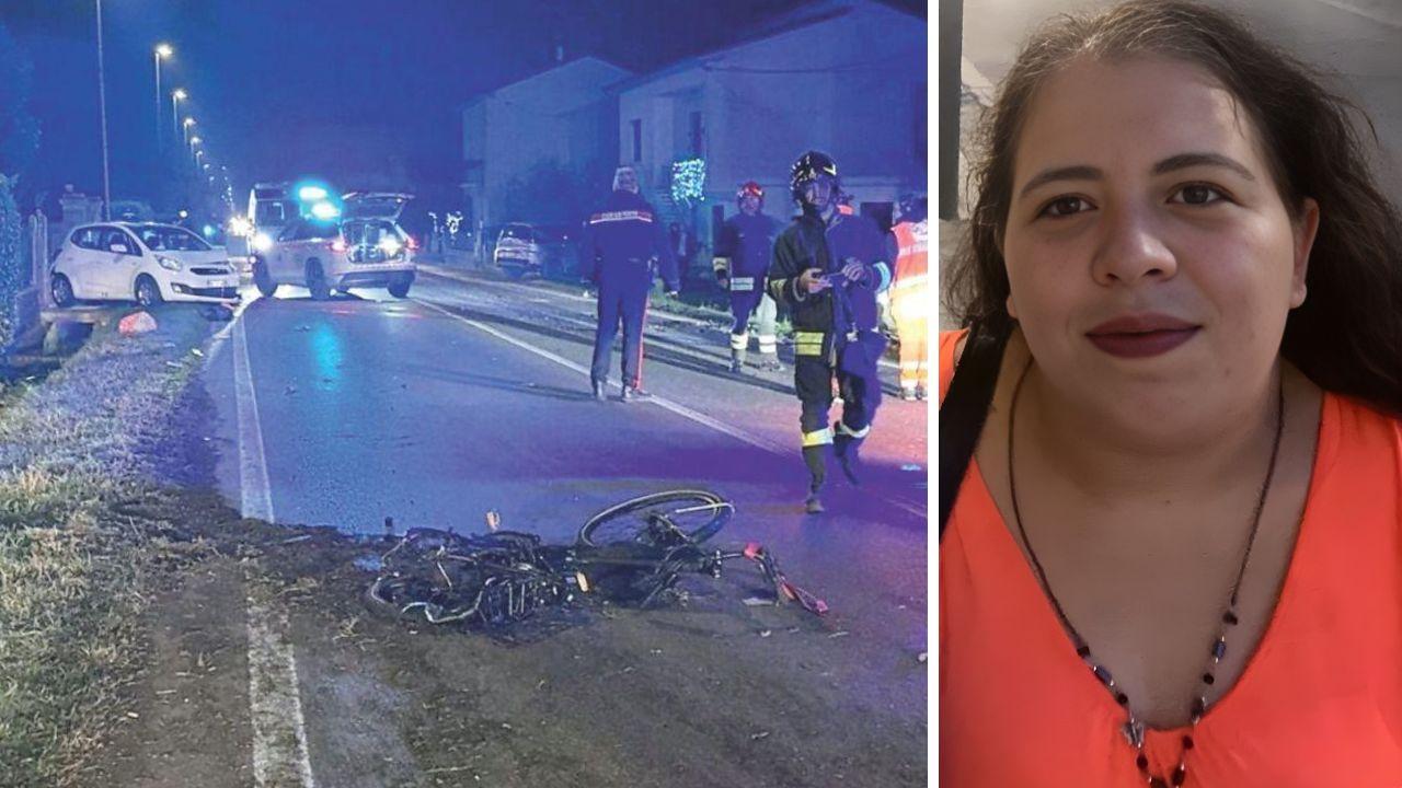 Il luogo dell'incidente e la vittima Giovanna Donato