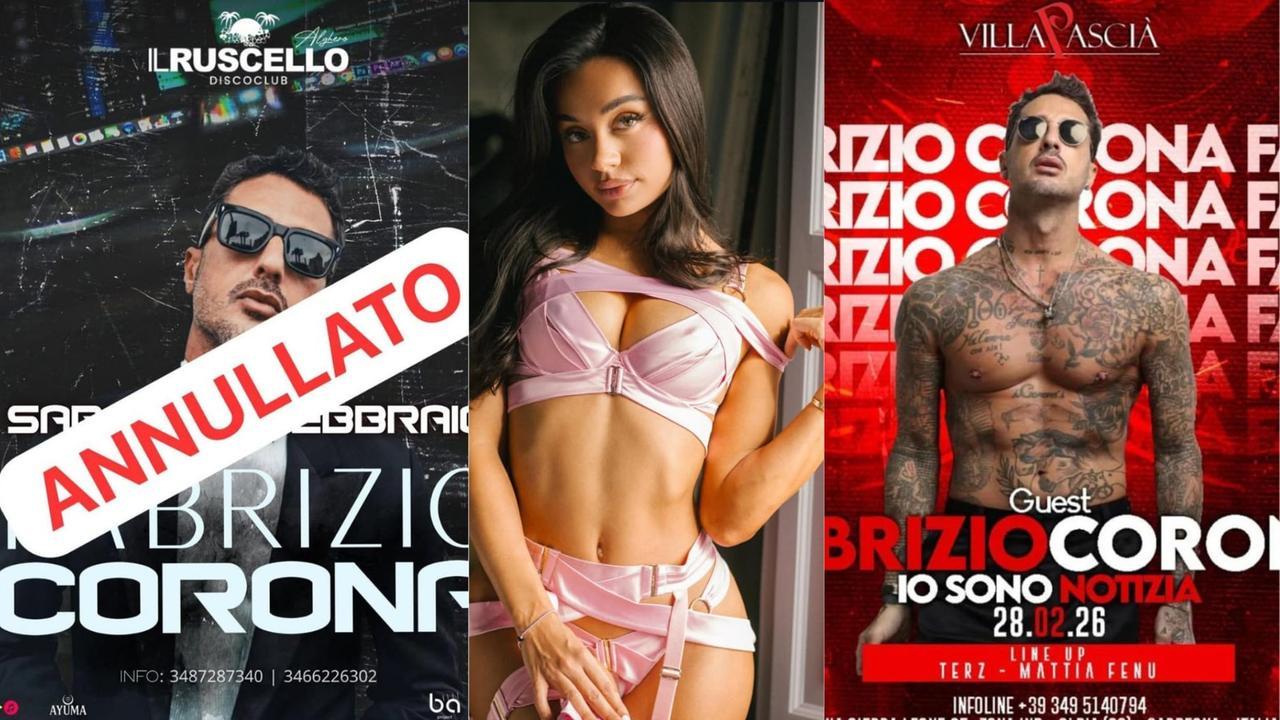 Martina Smeraldi e Fabrizio Corona, sabato bollente nelle discoteche sarde: ecco dove si esibiranno