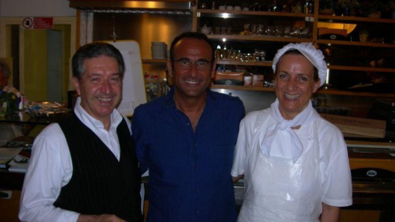 
	Sauro Guglielmi con Carlo Conti

