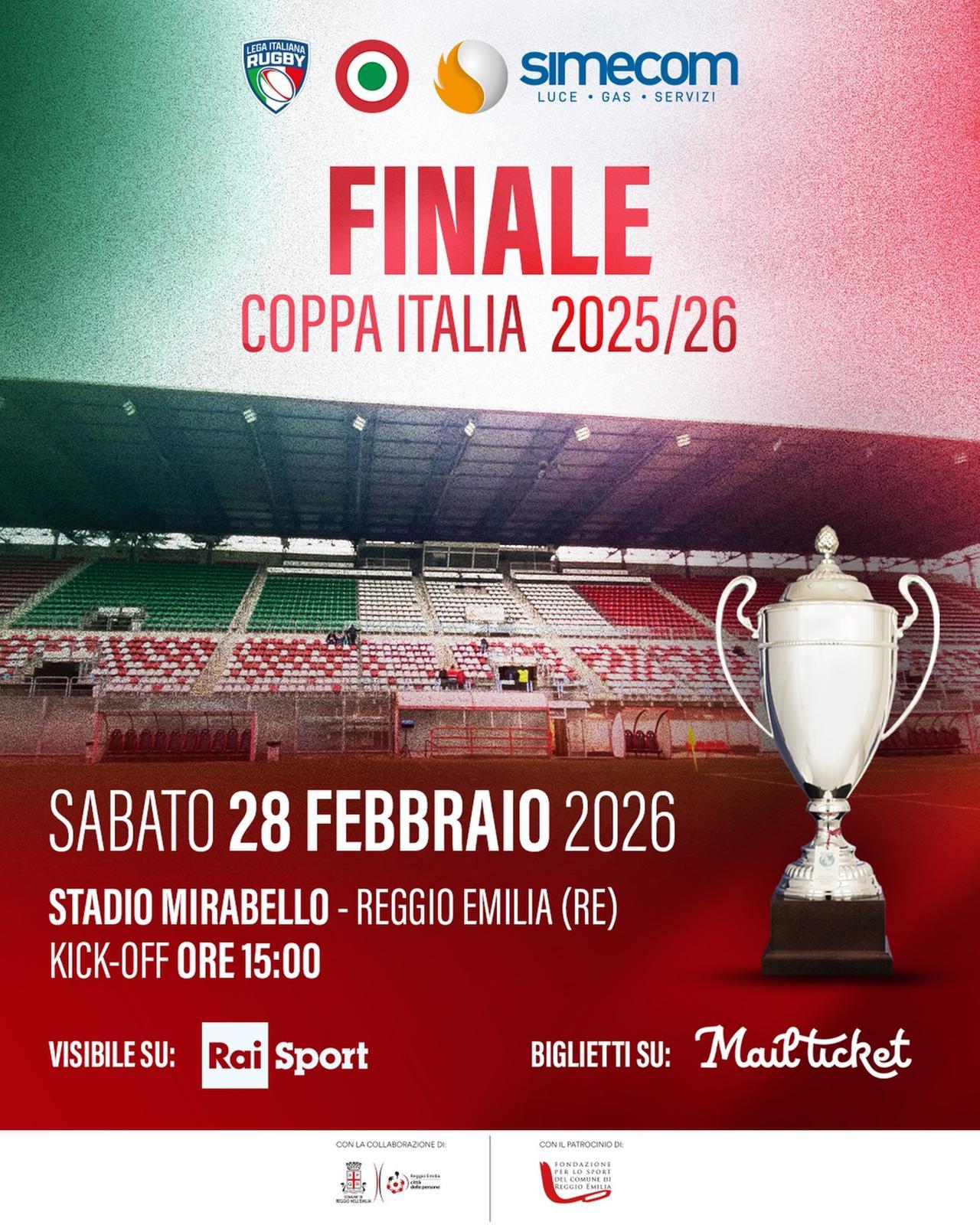 Rugby, al Mirabello la finale di Coppa Italia: in campo Valorugby col Pedrarca Padova