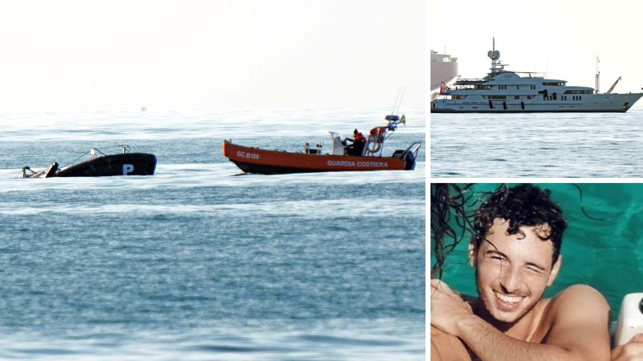 
	La pilotina affondato, lo yacht che l'ha urtata e la vittima, Niko Ulivieri

