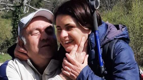 Massimiliano Matteoni con la moglie Francesca D'Alò