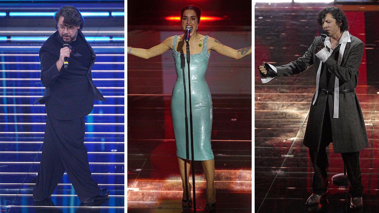 Da sx Lillo, Levante ed Ermal Meta