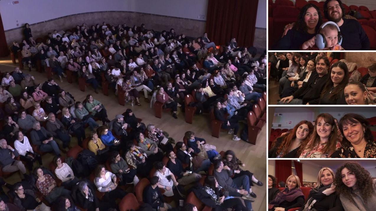 Sanremo 2026, il divano più grande è al teatro Carani di Sassuolo: tutto esaurito in sala