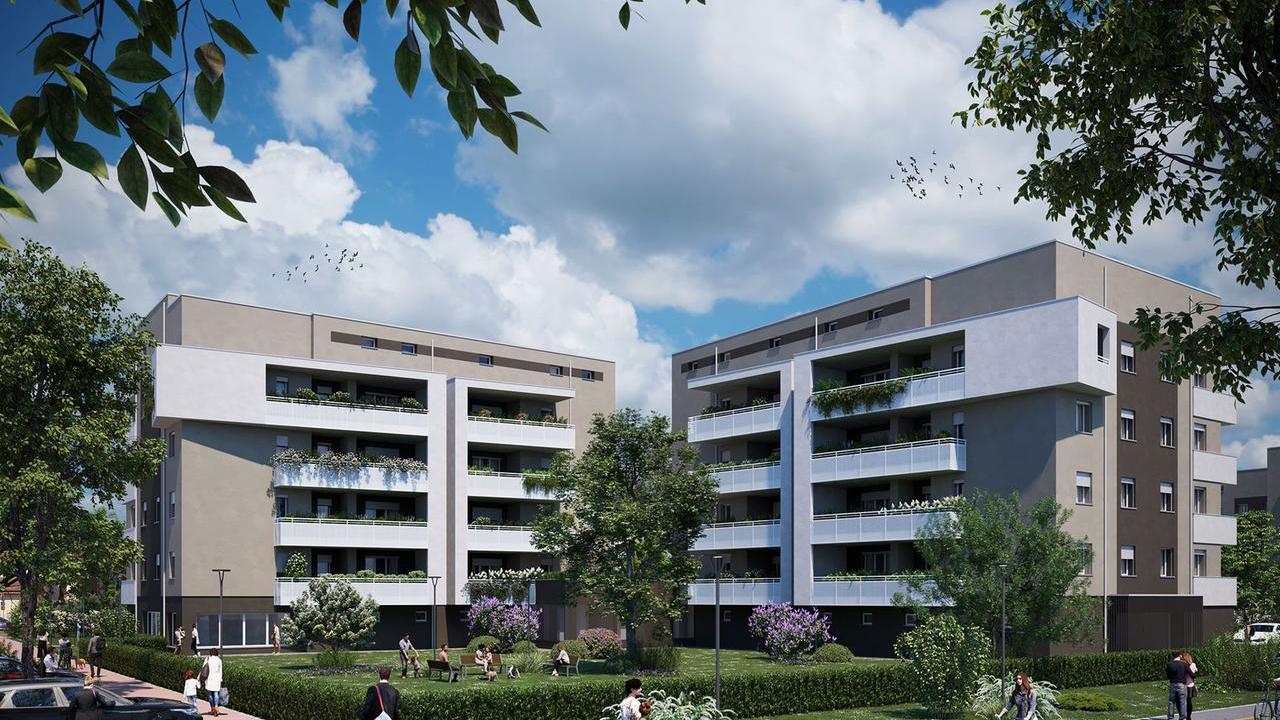 Le palazzine del comparto "Modena Moderna"