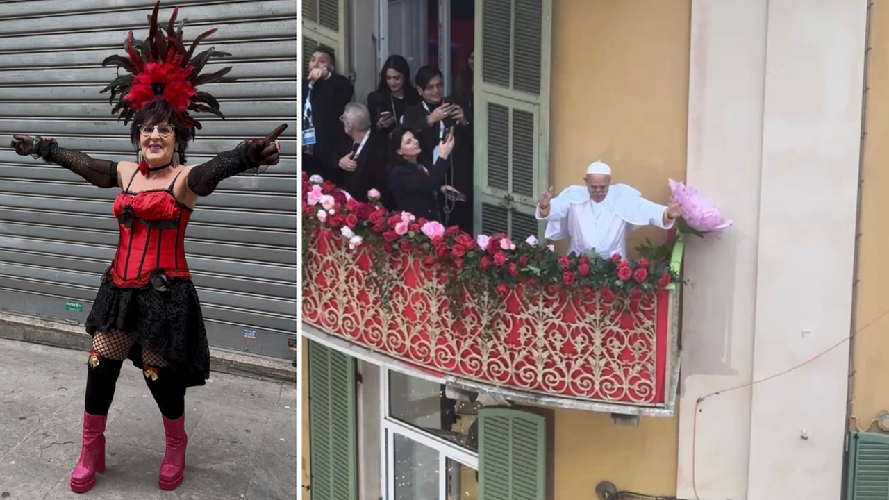 Le strade di Sanremo come un carnevale: dai «festini bilaterali» al (finto) Papa Francesco