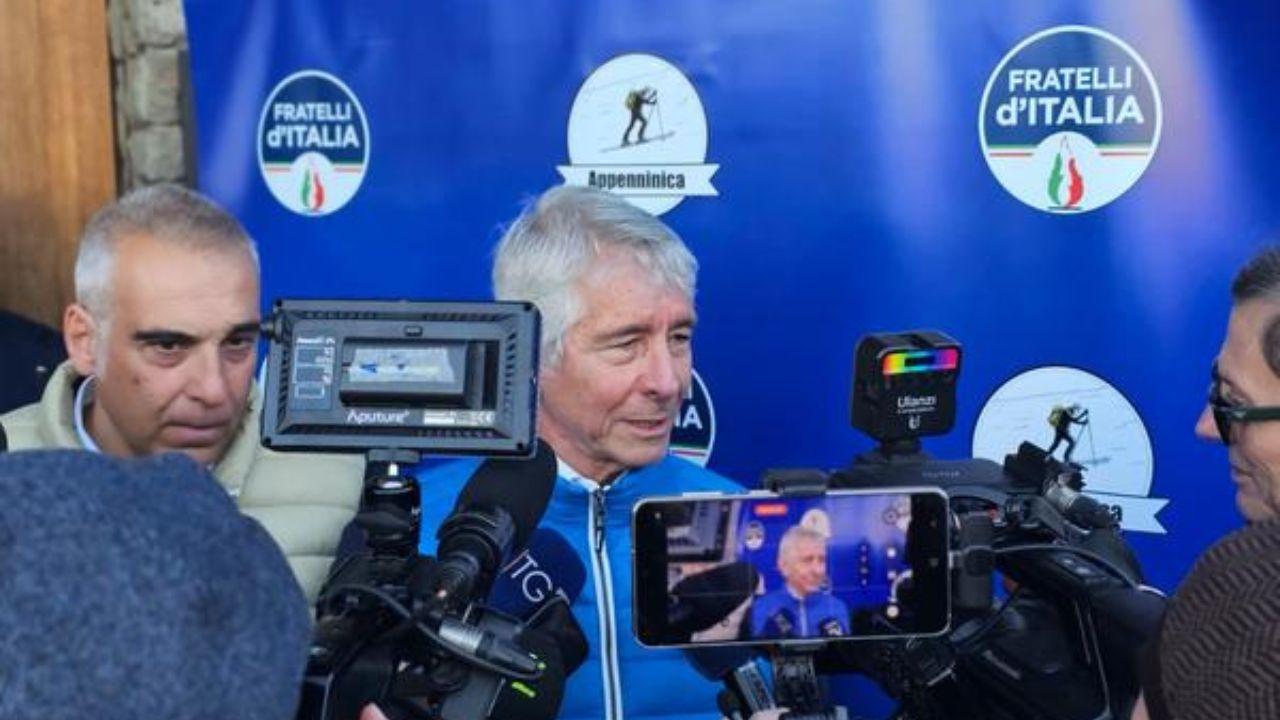 Abetone, il ministro dello Sport Abodi: «Olimpiadi in Toscana? Lavorare in silenzio»