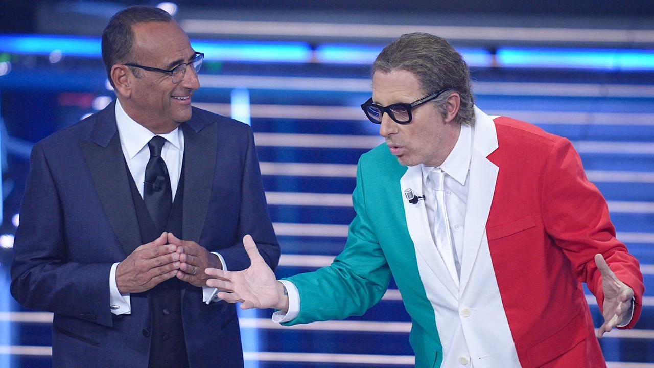 Carlo Conti e Ubaldo Pantani