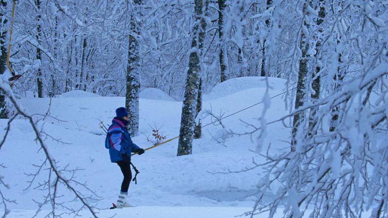 Una sciatrice usufruisce della Bellaria (foto d’archivio)