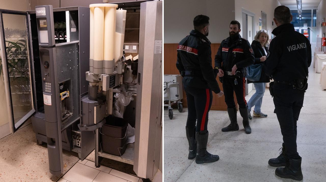 Ladro di notte nelle camere ardenti del Policlinico: scassinati i distributori automatici – Video