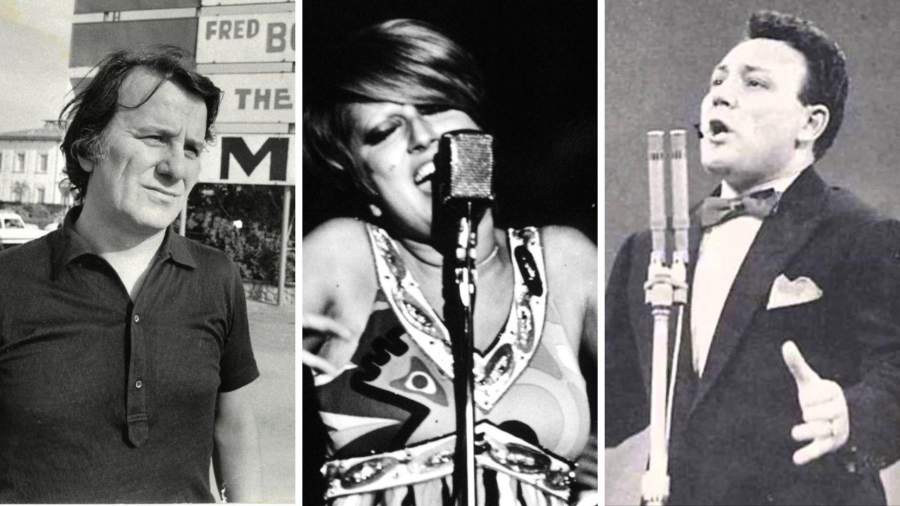 
	Sergio Bernardini, Mina e Claudio Villa

