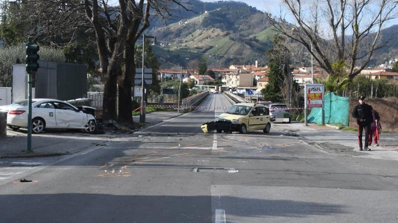 Lo scontro (foto Cuffaro)