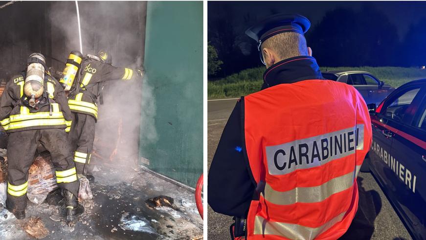 Si nascondono dopo l’incendio nell’azienda: erano tre stranieri irregolari