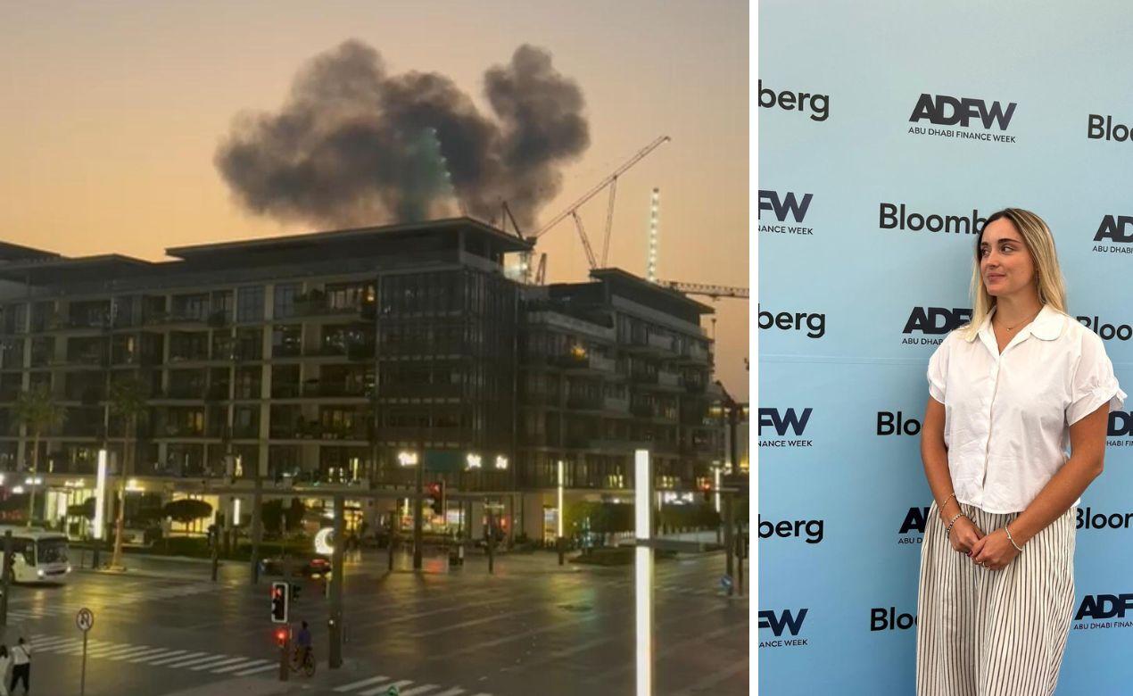 La giovane livornese che vive a Dubai: «Esplosione quasi in diretta. Ero fuori, un boato e fumo»