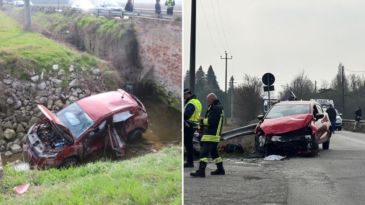 Le auto coinvolte nell'incidente