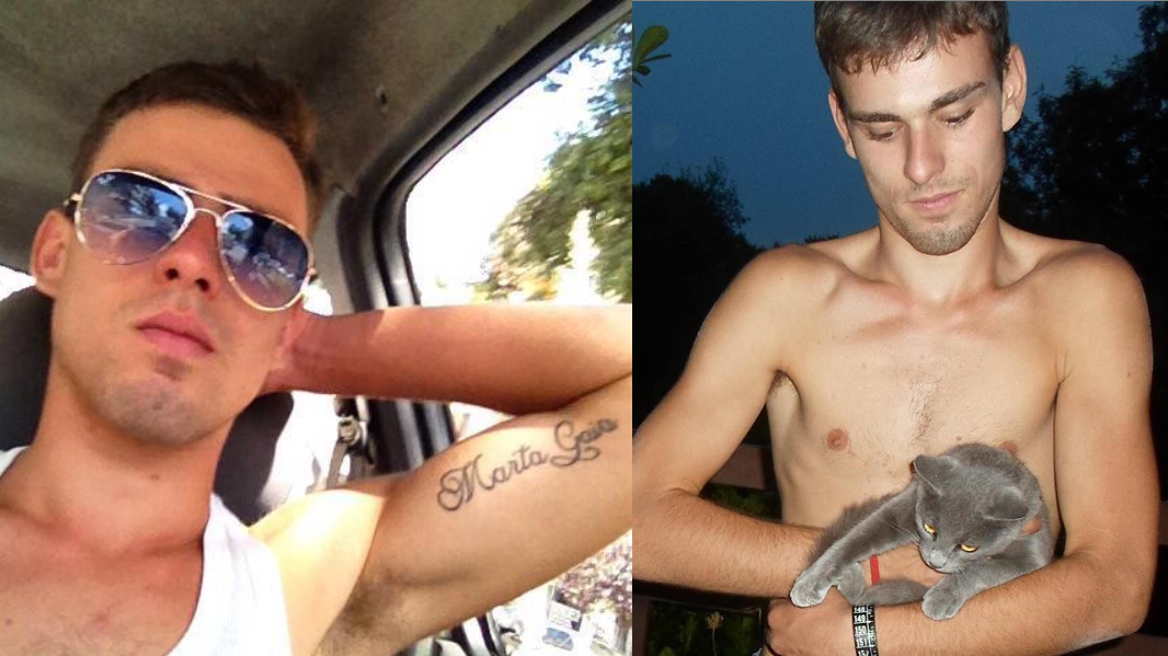 Due immagini di Luca Varani, ucciso a Roma la notte tra il 4 e 5 marzo 2016