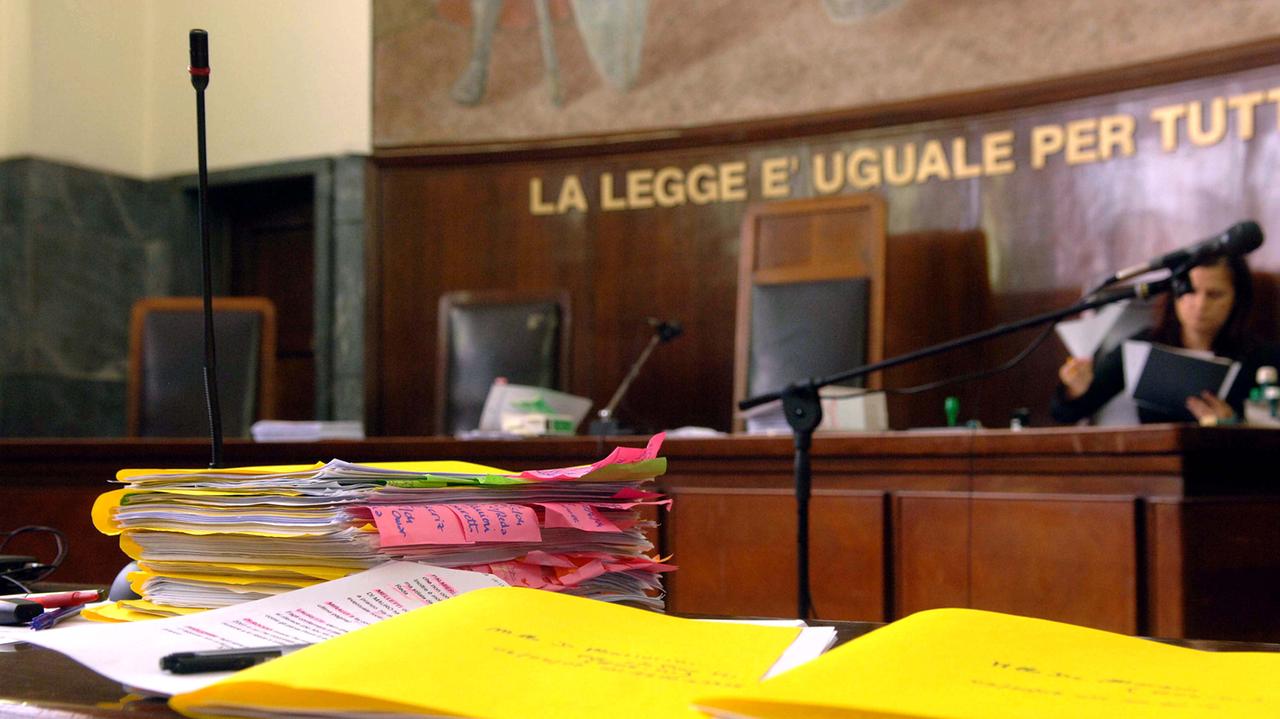 Un'aula di tribunale (foto d'archivio)