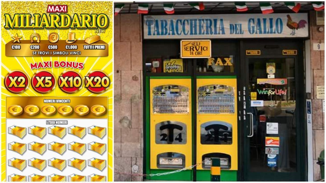Il Gratta e Vinci venduto alla Tabaccheria del Gallo