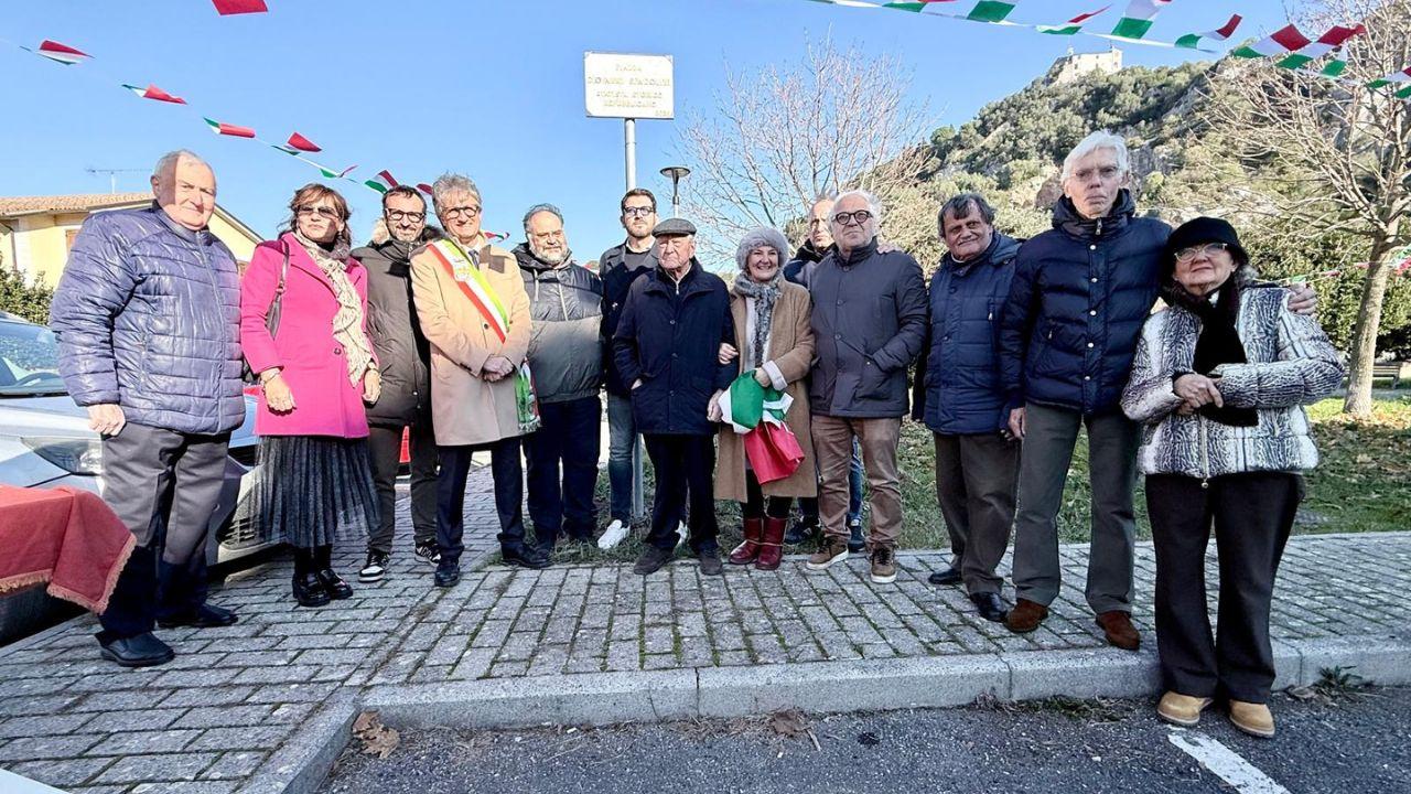 L'inaugurazione della piazza intitolata a Spadolini