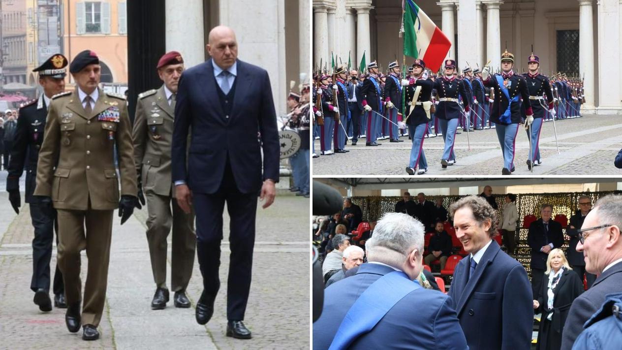 Crosetto e Elkann in Accademia per il giuramento