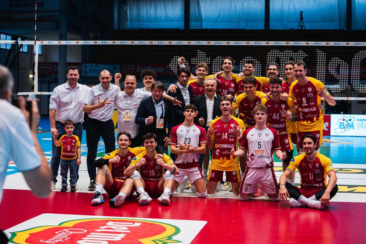 Conad Reggio Emilia vola in finale di Coppa Italia A3, Sabaudia va ko