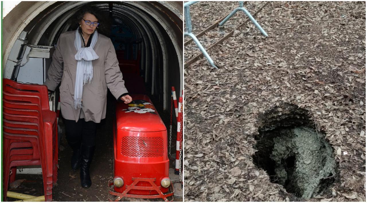 Il trenino dei bimbi al parco delle Rimembranze resta fermo: «C’è una voragine sotto i binari»