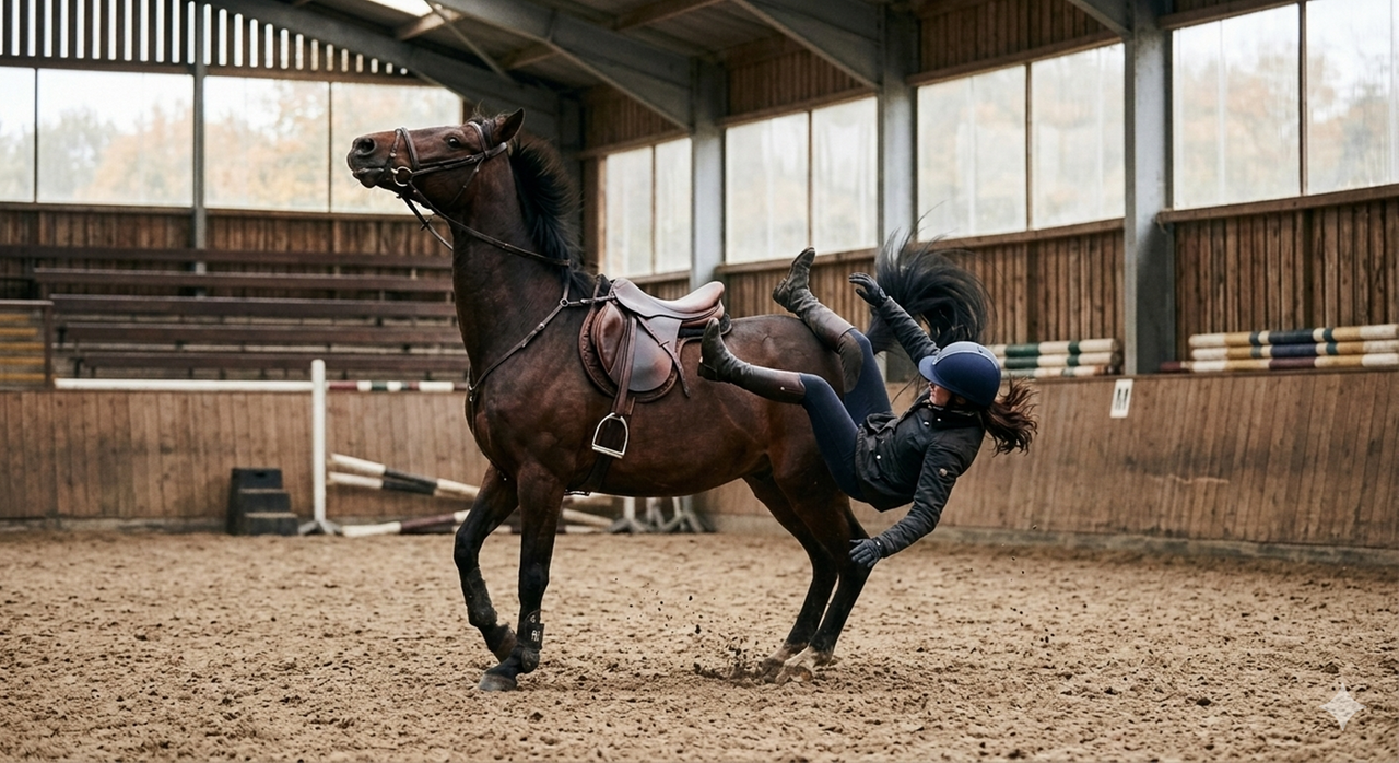 Cade da cavallo mentre si allena al maneggio, muore cavallerizza esperta di 37 anni