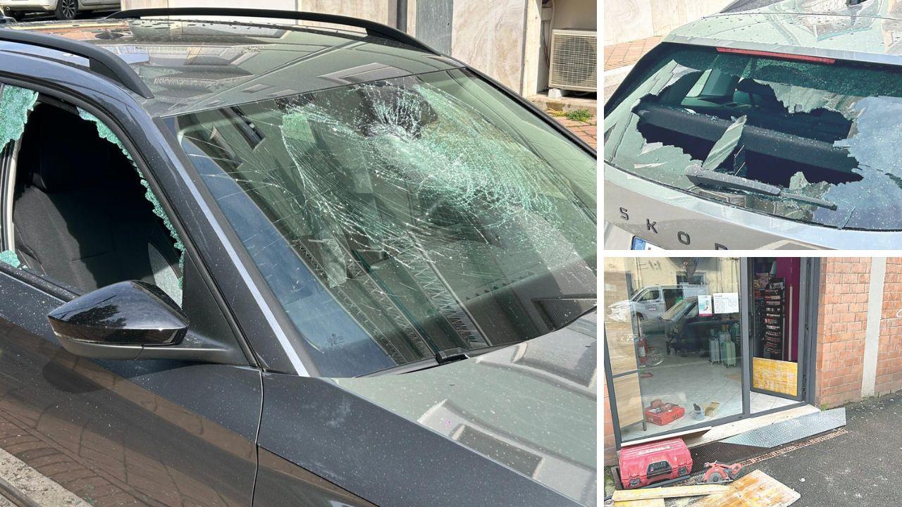 Notte di follia a Follonica: vetrina e macchine distrutte – «I giovani non c'entrano»: cosa è successo