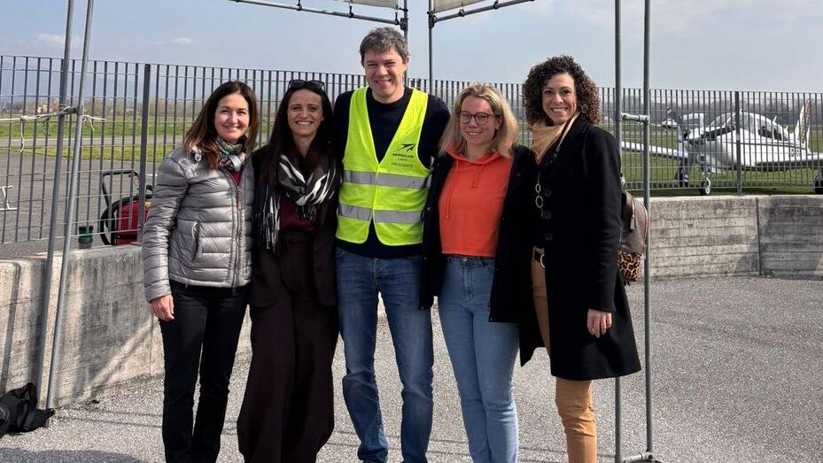 Da sinistra Sara Lorenzetti, Maddalena Mauriello, Lorenzo Rossi, Nicole Benetazzo e Benedetta Romani