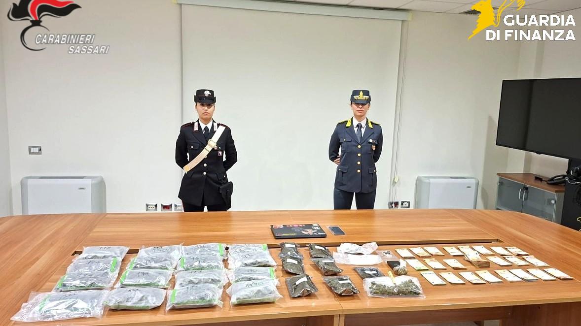 Si fa spedire la droga in un pacco tramite corriere espresso: arrestato 25enne di Sassari