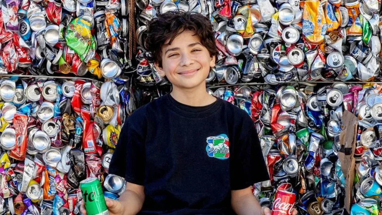 A 13 anni raccoglie un milione e mezzo di lattine guadagnando 20mila euro, poi dona i soldi in beneficienza – La storia
