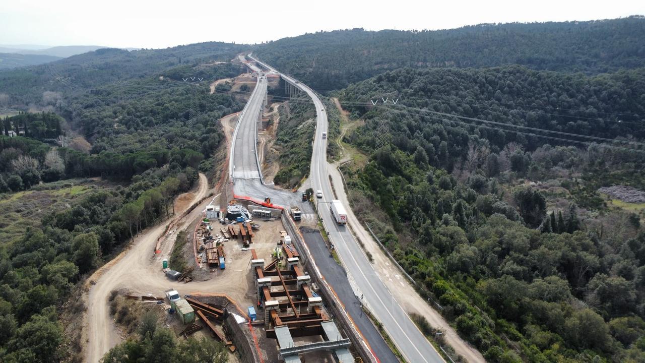 Il viadotto aperto sulla SS223