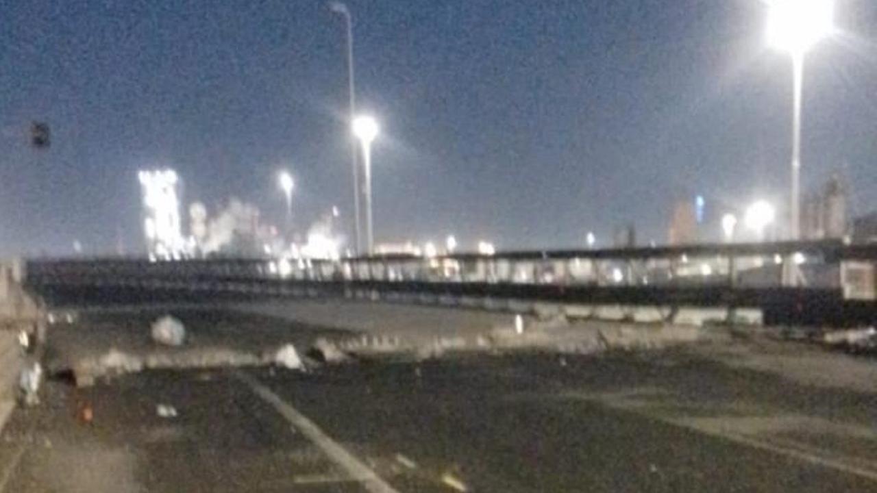 Il ponte senza più le autogrù