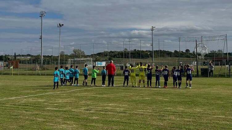 Una partita di calcio giovanile (foto d'archivio)