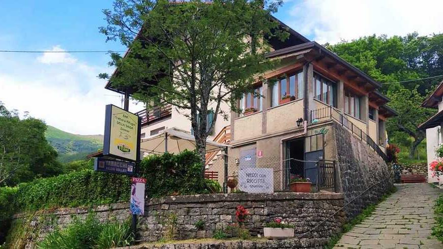 Il ristorante “Della Saida” in località Melo