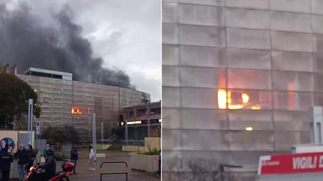 Alcune immagini dell'incendio (foto da Facebook)