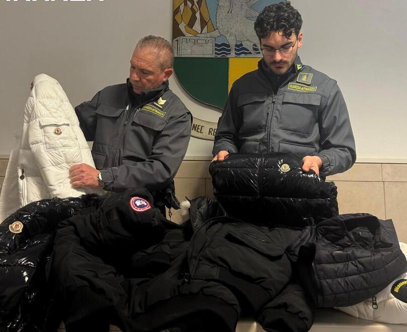 La merce trovata nel furgone