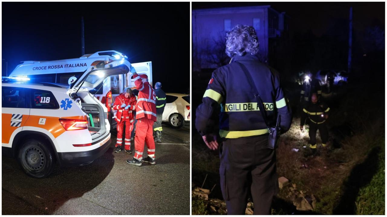 I soccorsi dei sanitari e dei vigili dei fuoco (Foto Luigi Esposito)