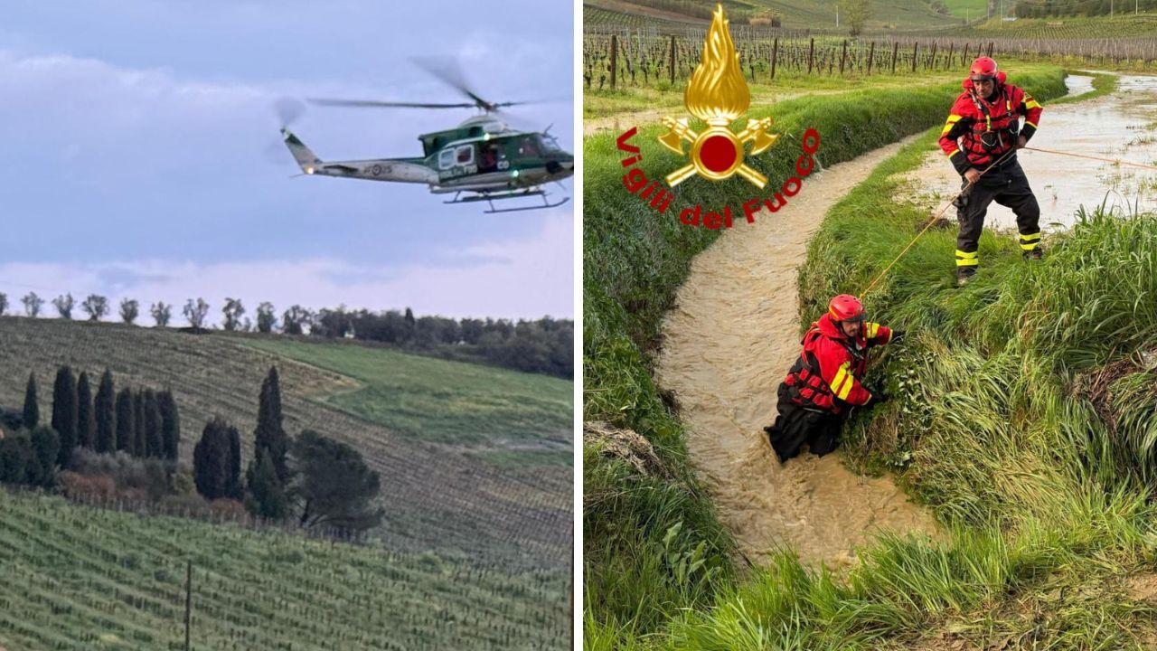 Vinci, esce di strada con la moto e finisce nel canale. Ricerche in corso: «C’è forte corrente»