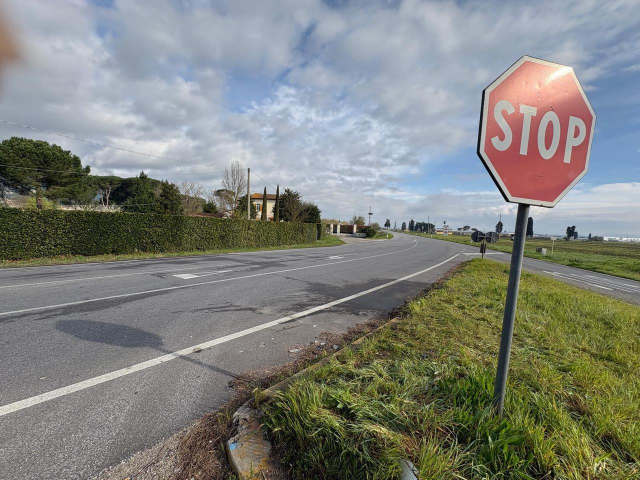 
	L'incrocio dove si &egrave; veriricato l'incidente (foto Stick)

