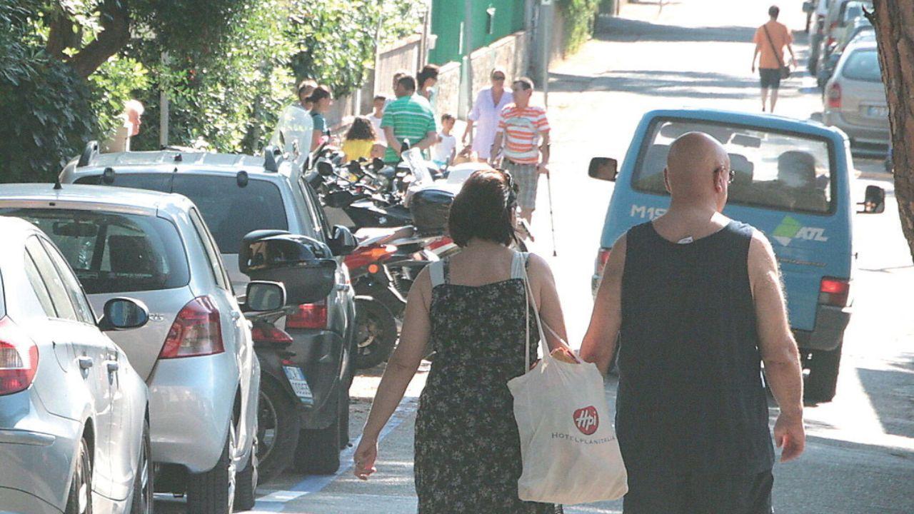 La mappa degli stalli blu a Rosignano 