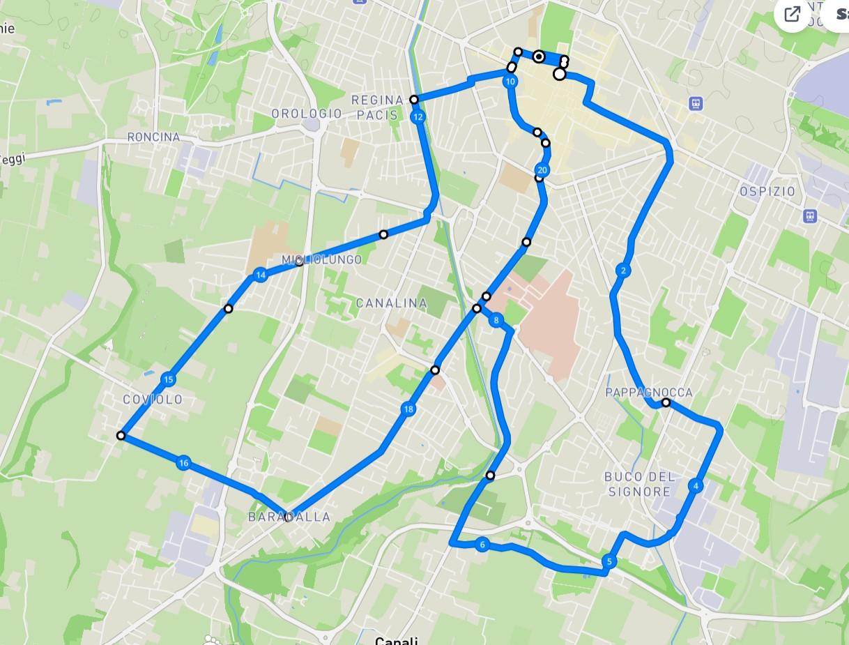 LA21 di Reggio Emilia, tutte le strade attraversate domenica dalla mezza maratona