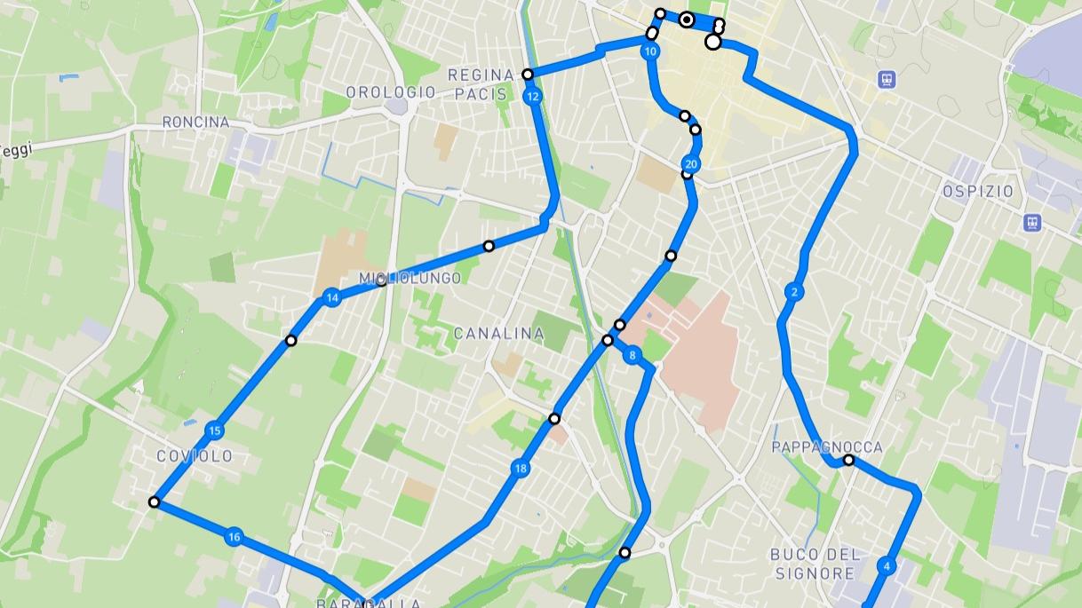 LA21 di Reggio Emilia, tutte le strade attraversate domenica dalla mezza maratona