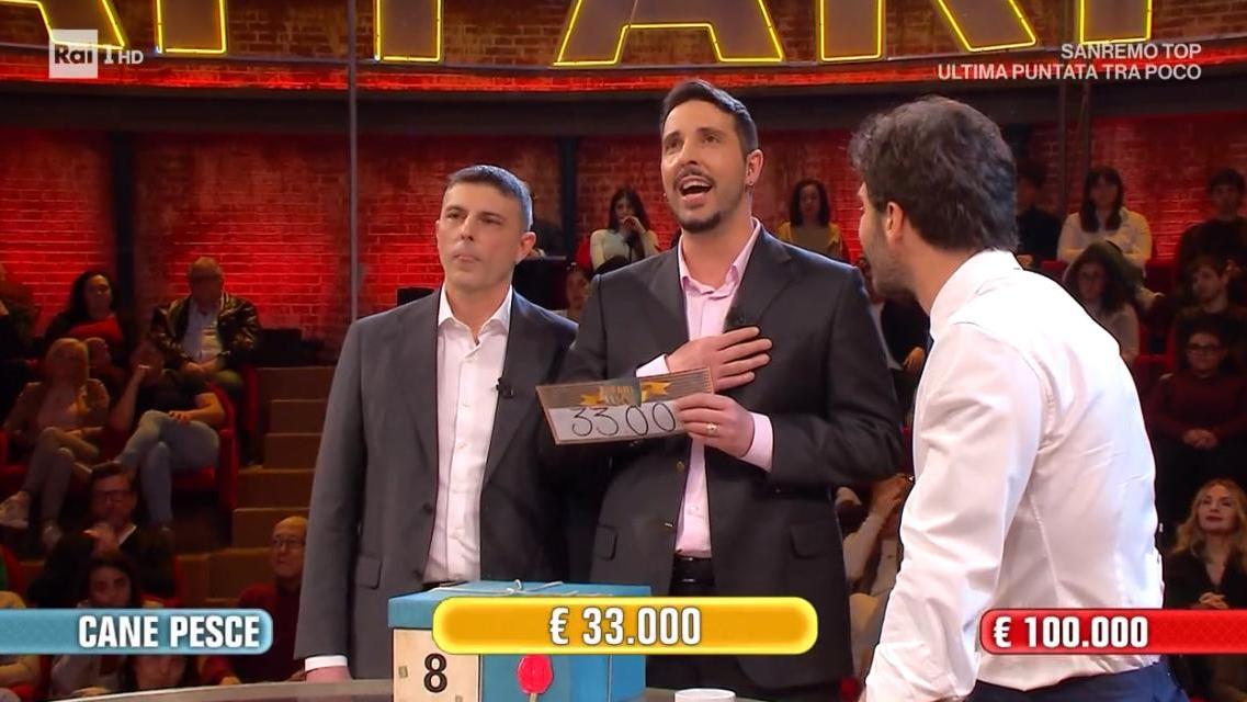 Andrea Nosari con il fratello Paolo e Stefano De Martino