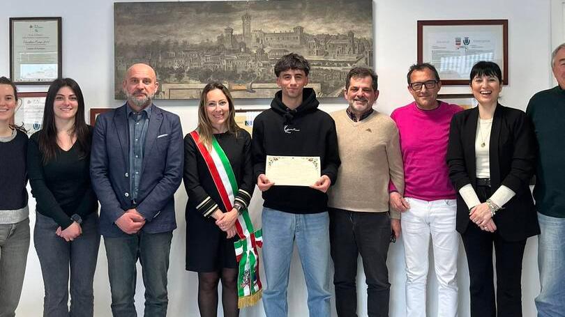 Filippo Annovi, artigiano di Formigine a 18 anni. Un encomio dall’amministrazione