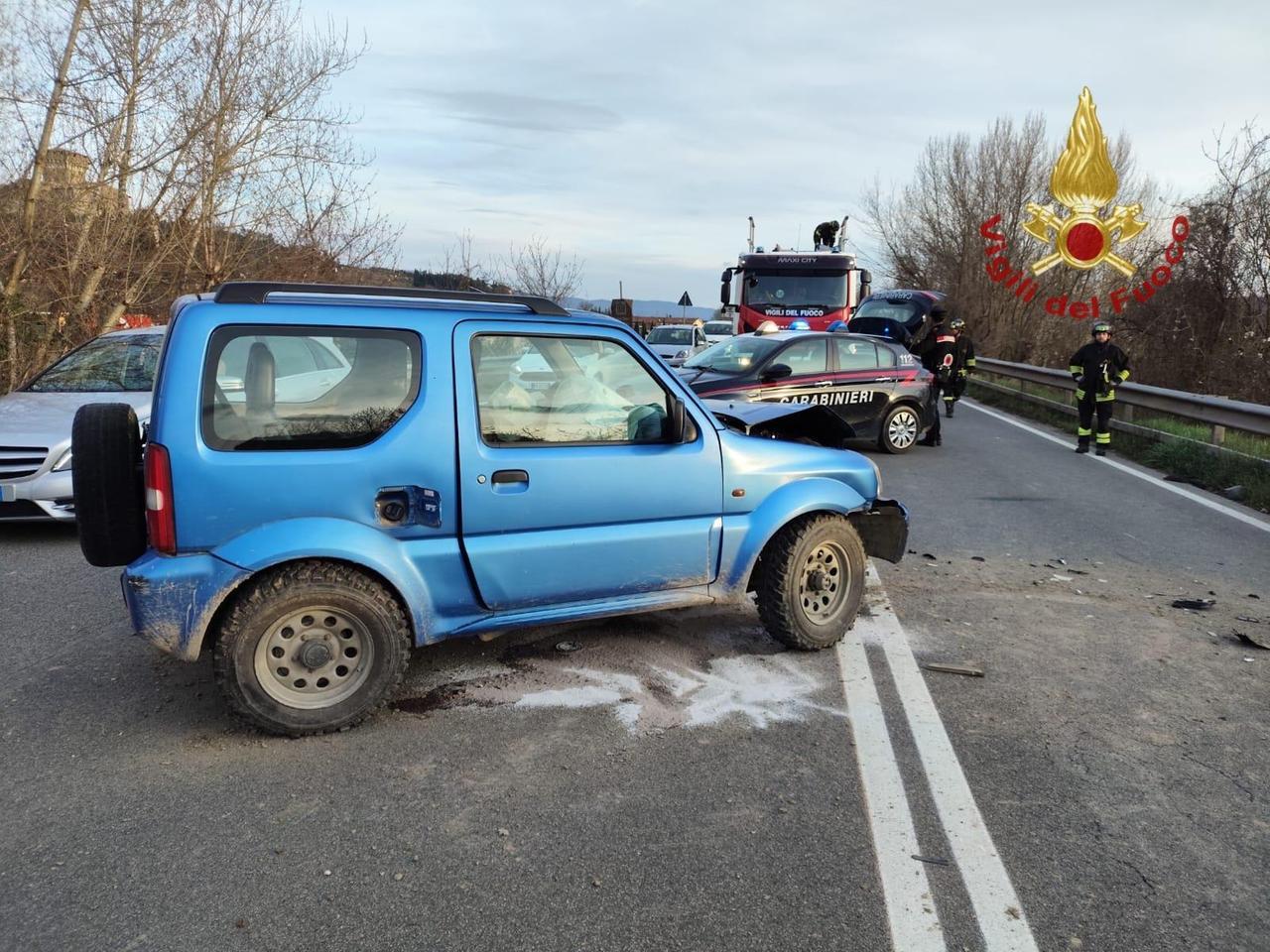 
	I mezzi coinvolti nell'incidente

