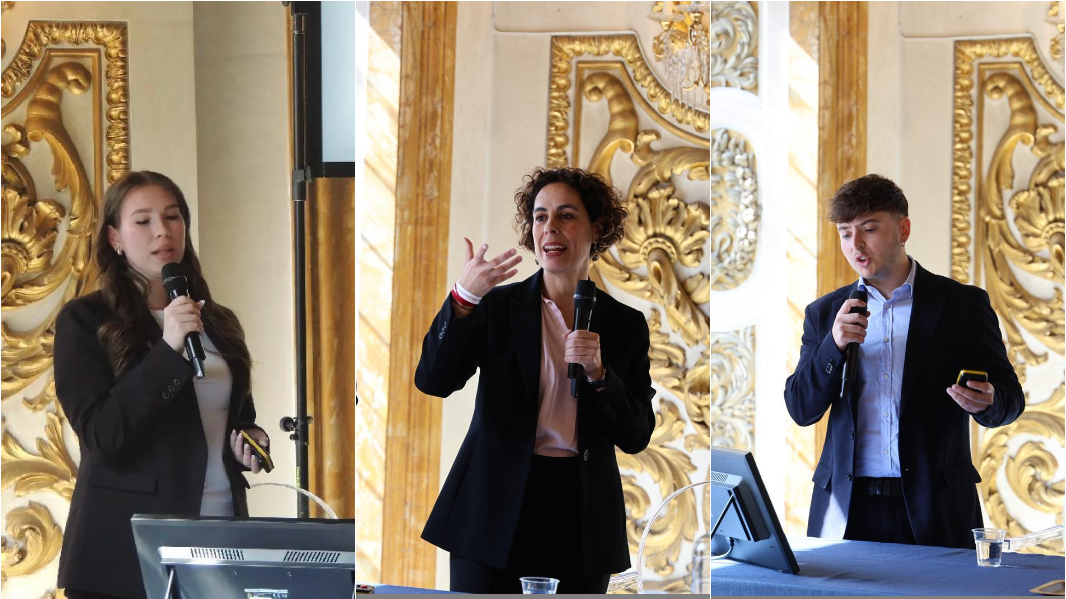 Da sinisitra <strong>Caterina Padre </strong>(Istituto Europeo di Design), <strong>Elena Lai</strong> (Sardegna Ricerche) e <strong>Federico Bratzu</strong> (Facoltà di scienze della comunicazione - Unica)