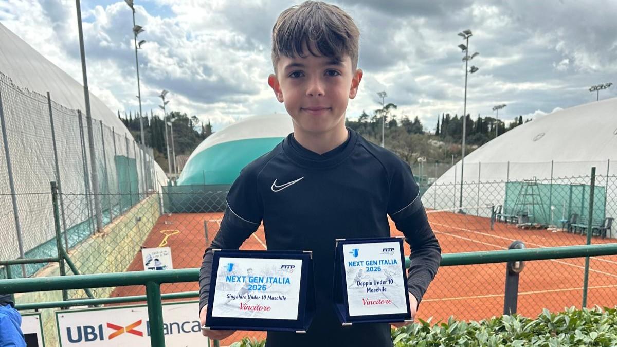 Tennis, per Federico Cuccuru doppia vittoria al Next Gen di Arezzo